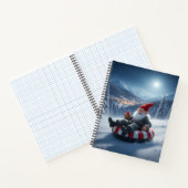 Norwegian Nisse Sledding, Notebook Notitieboek (Binnen)