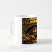 Norwegian Troll Hiding Under Bridge, Coffee Mug Koffiemok (Voorkant links)