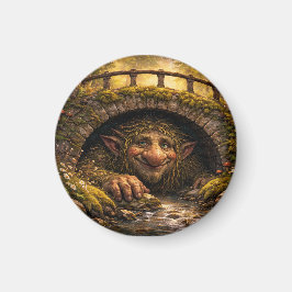 Norwegian Troll Hiding Under Bridge, Magnet Magneet