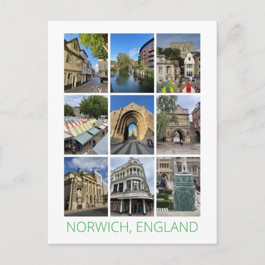 Norwich Briefkaart (Voorkant)