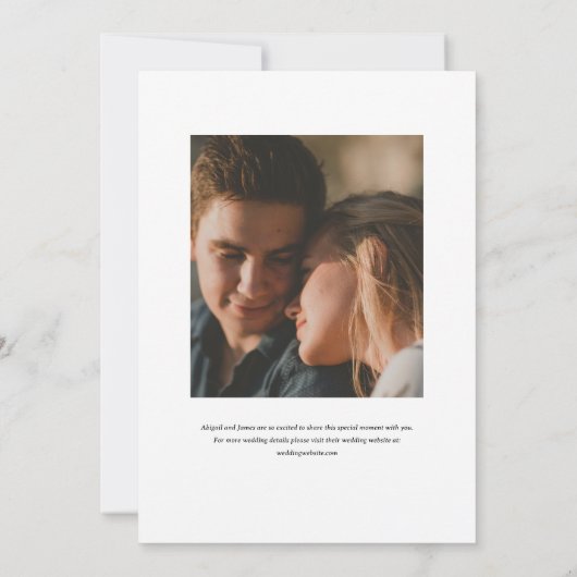 Norwich Bruiloft Bewaar de Datum Save The Date (Achterkant)