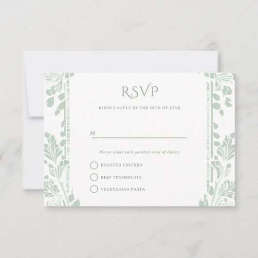 Norwich bruiloft RSVP Kaarten (Voorkant)