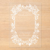 Norwich bruiloft uitnodiging acryl uitnodigingen (Voorkant)