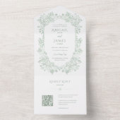 Norwich bruiloft uitnodiging met RSVP-kaart (Binnen)