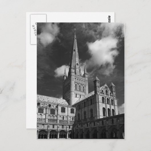Norwich Cathedral, Norfolk, Engeland Briefkaart (Voorkant / Achterkant)