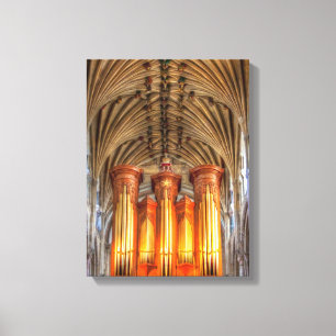 Norwich Cathedral orgel Canvas Afdruk