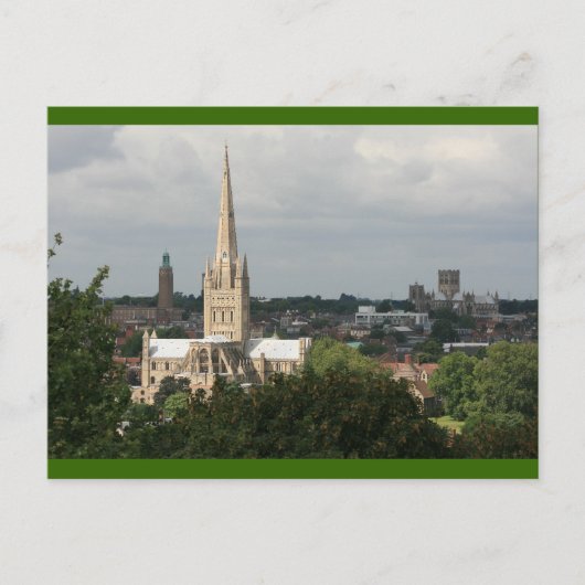 Norwich Cathedrals. Briefkaart (Voorkant)
