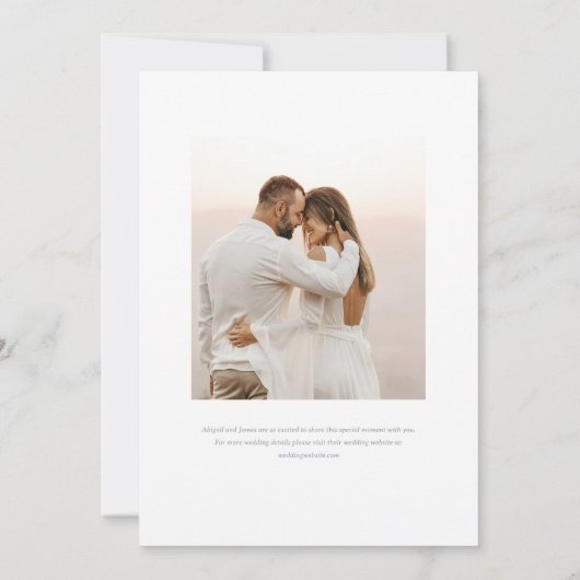 Norwich Faire-part de mariage (Dos)