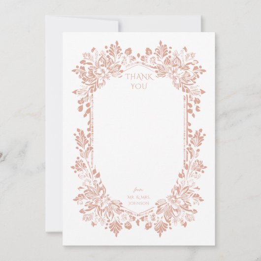 Norwich Mariage Flat Merci Carte Note (Devant)