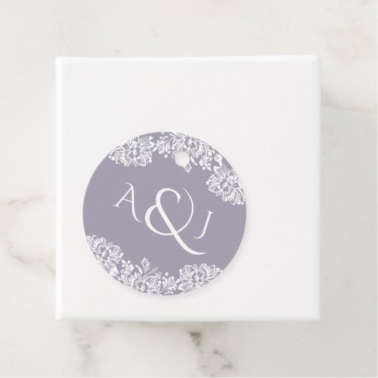 Norwich Mariage Monogram Favoriser les étiquettes (En situation)