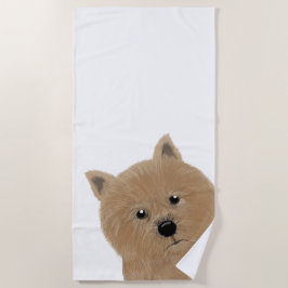 Norwich Terrier Beach Towel Strandlaken