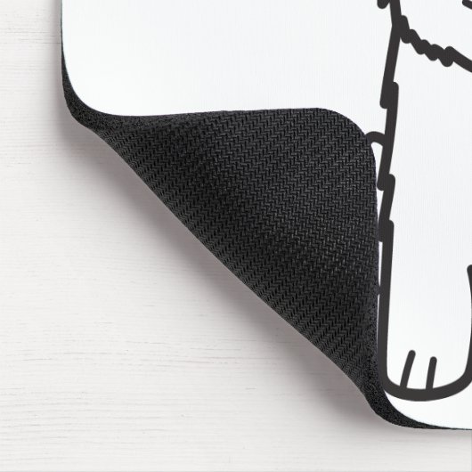 Norwich Terrier Dog Cartoon Muismat (Hoek)