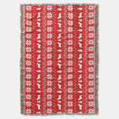 Norwich Terrier Hond Silhouetten Kerstvakantie Deken (Voorkant Verticaal)