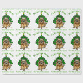 Norwich Terrier Kerstmis Cadeaupapier (Vlak)