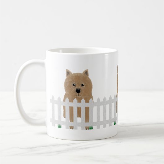 Norwich Terrier Mug (Gauche)