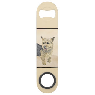 Norwich Terrier Painting - Cute Original Dog Art Speed Flessenopener