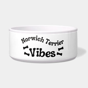 Norwich Terrier Vibes Keramische Dog Bowl Voerbakje