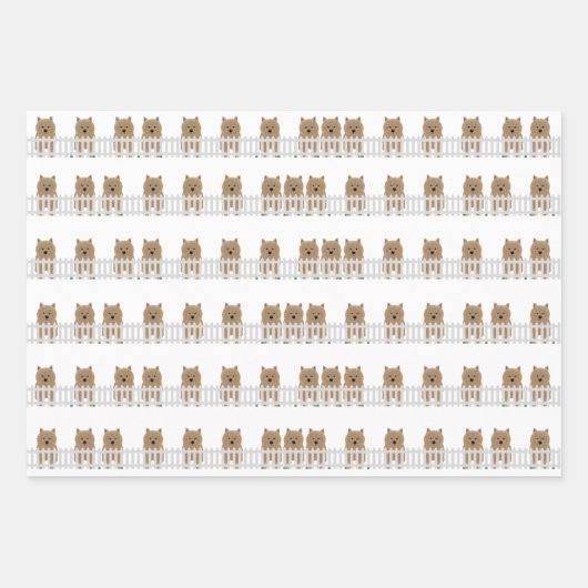 Norwich Terrier Wrapping Paper Sheets (Voorkant)