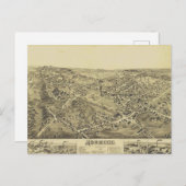 Norwood, MA Carte Vintage 1882 (Devant / Derrière)