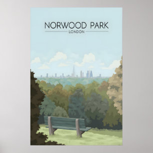 Norwood Park Londen Reisposter Poster