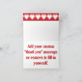 Nos 8-Bits coeurs dans la Carte de remerciements d (Intérieur)