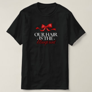 "Nos cheveux sont le plan" T-shirt Noir Cheveux Ro