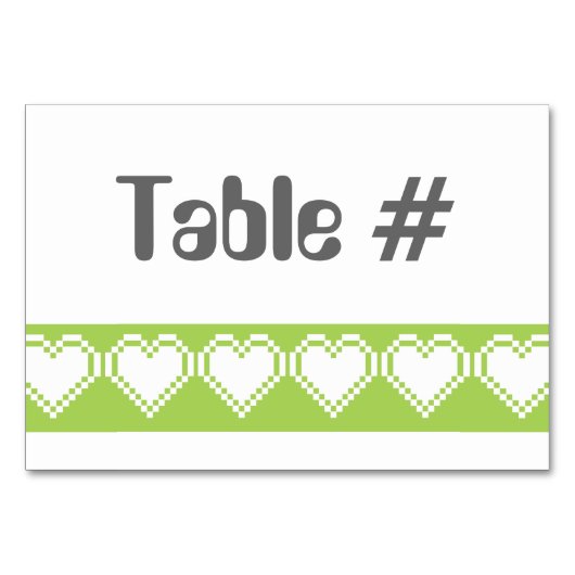 Nos Coeurs 8 bits dans la carte table Peridot (Devant)