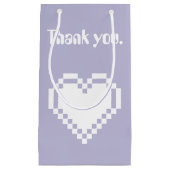 Nos Coeurs 8 bits dans Sac cadeau Lavender (Devant)
