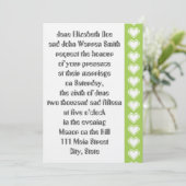 Nos Coeurs 8 bits en Faire-part de mariage Peridot (Debout devant)