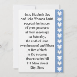 Nos Coeurs 8 bits en Faire-part de mariage Periwin