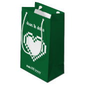 Nos Coeurs 8 bits en sac cadeau vert (Dos Angle)