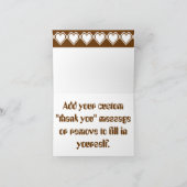 Nos coeurs à 8 bits dans le carte de remerciements (Intérieur)