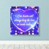 Nos coeurs gardent la toile enveloppée d'amour (Insitu (Plancher de Bois))