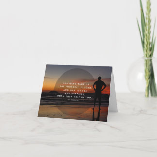 Nos Coeurs Sont Agités - Citation De St. Augustine