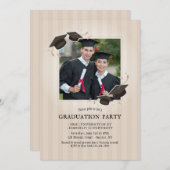 Nos diplômés Photo Graduation Party Invitation (Devant / Derrière)