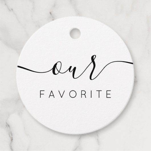 Nos étiquettes préférées pour les sacs de bienvenu (Devant)