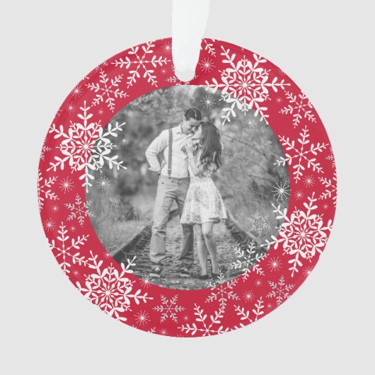 Nos flocons de neige mariés premier par Noël sur (devant)