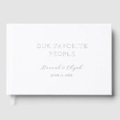 Nos gens préférés Élégant minimal Mariage Argent (Recto)