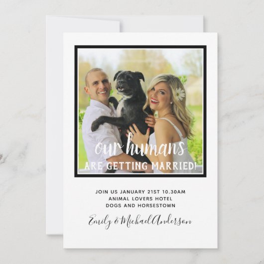 Nos humains sont engagés - Invitations de la fête  (Devant)