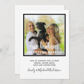 Nos humains sont engagés - Invitations de la fête  (Devant / Derrière)