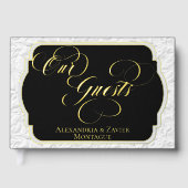 Nos invités Faux Emboss Blanc/Noir (Recto)