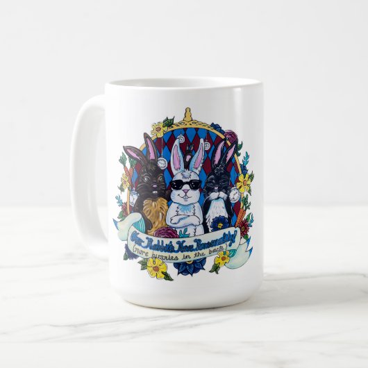 Nos lapins ont la personnalité ! Tasse de café (Devant gauche)