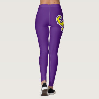 Nos leggings "Elvis" en violet
