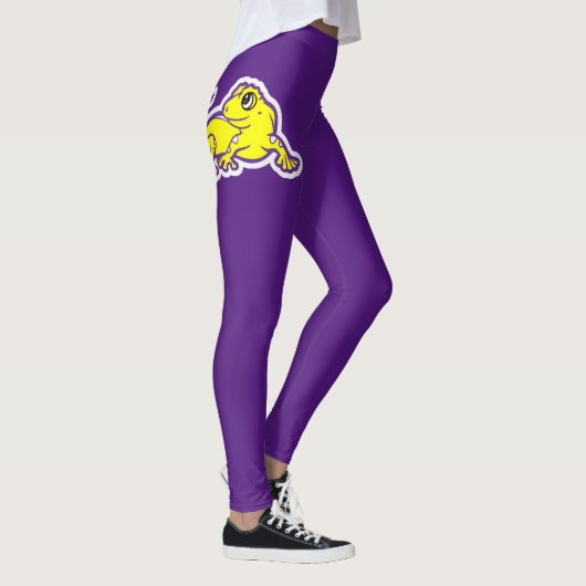 Nos leggings "Elvis" en violet (Droite)