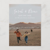 Nos noms Enregistrer la date Carte postale (Devant)