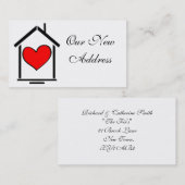 NOS NOUVEAUX CARTES DE VISITE D'ADRESSE (Devant / Derrière)