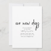 Nos nouveaux Digs Invitation Fête du réchauffement (Devant)