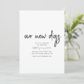 Nos nouveaux Digs Invitation Fête du réchauffement (Debout devant)