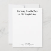 Nos pensées et nos prières disant roses carte de n (Dos)