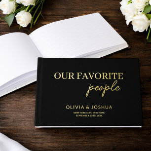 Nos personnes préférées Mariage minimaliste Black 